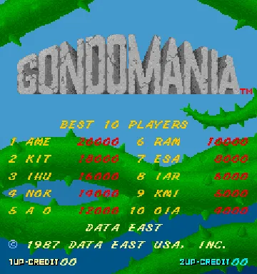 Gondomania (US) screen shot title